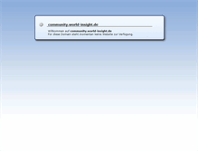 Tablet Screenshot of community.world-insight.de